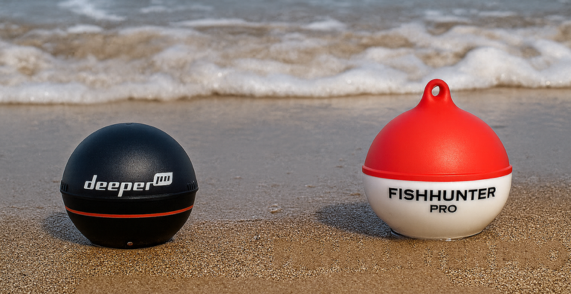 Comparing Deeper Chirp+ vs. FishHunter PRO in Surf Conditions