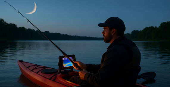 Night Fishing with Kayak Fish Finders