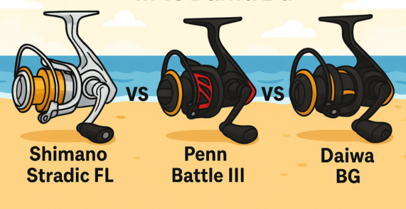 Shimano Stradic FL vs Penn Battle III vs Daiwa BG