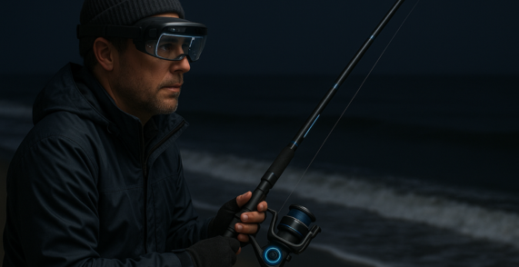 Tech-Enhanced Night Surf Fishing: Smart Rods & AR Gear